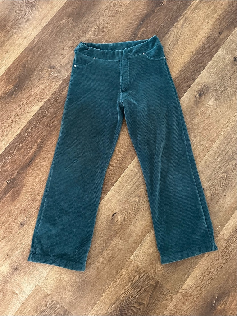 Goddesswear Teal Stretch Corduroy Flare Lounge Yoga Pants
